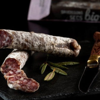 Saucisson sec bio cèpes sauvages parfumés aux épices boréales