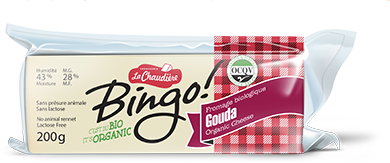 Fromage cheddar gouda bio, Bingo!