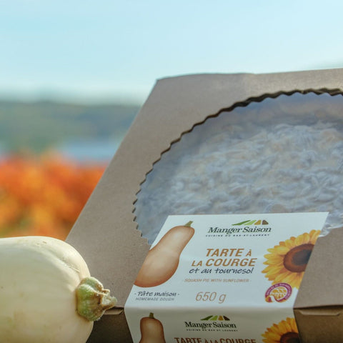 Tarte à la courge et tournesol