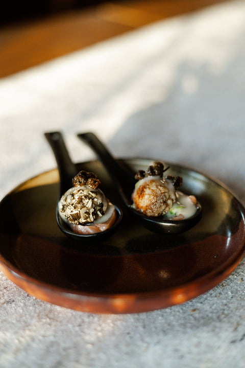 Bouchées d'amour en croûte de noix au saumon fumé