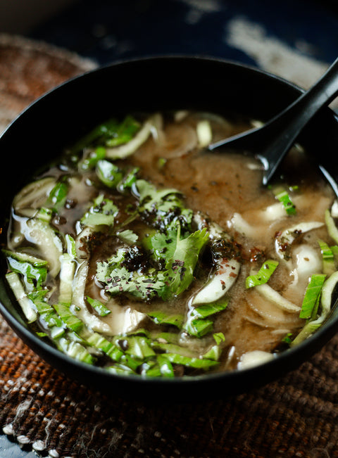 Bouillon dashi du Bas-Saint-Laurent et soupe miso