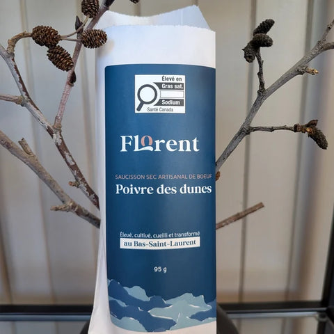 Saucisson sec artisanal - Boeuf et poivre des dunes