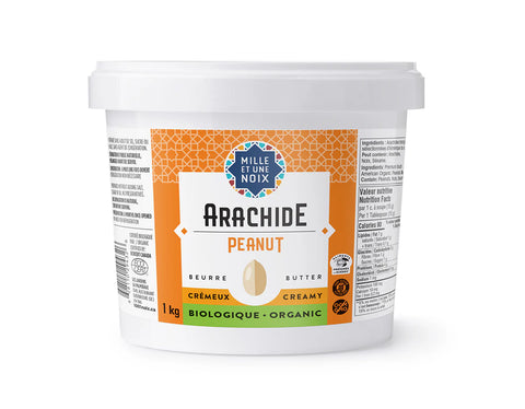 Beurre d'arachides crémeux bio, 13.65 kg