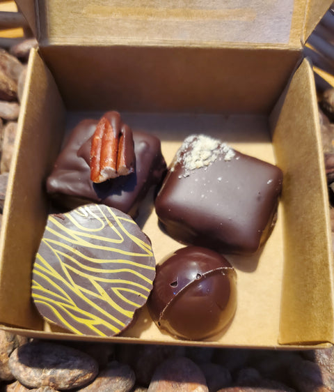 Assortiment de chocolats de Noël fourrés