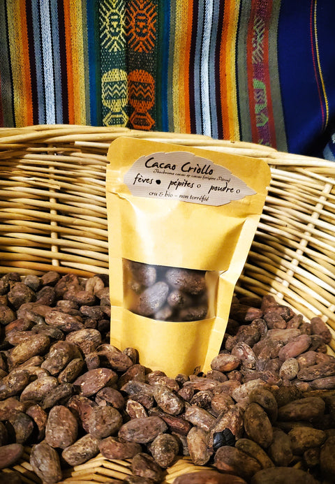 Fèves de cacao crues et non torréfiées, variété Trinaterio