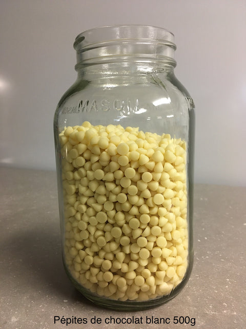 Pépites blanche de beurre de cacao végane, vrac