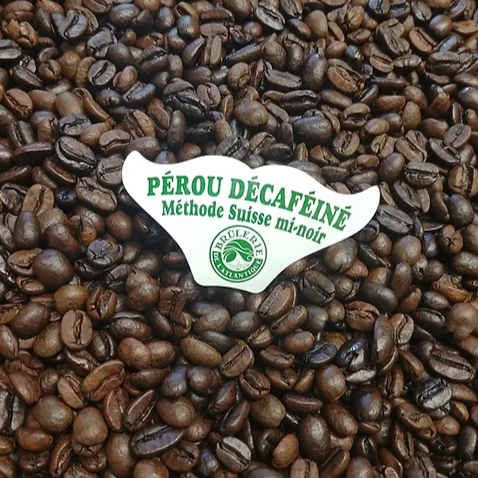 Café Pérou décaféiné Mi-noir, bio équitable